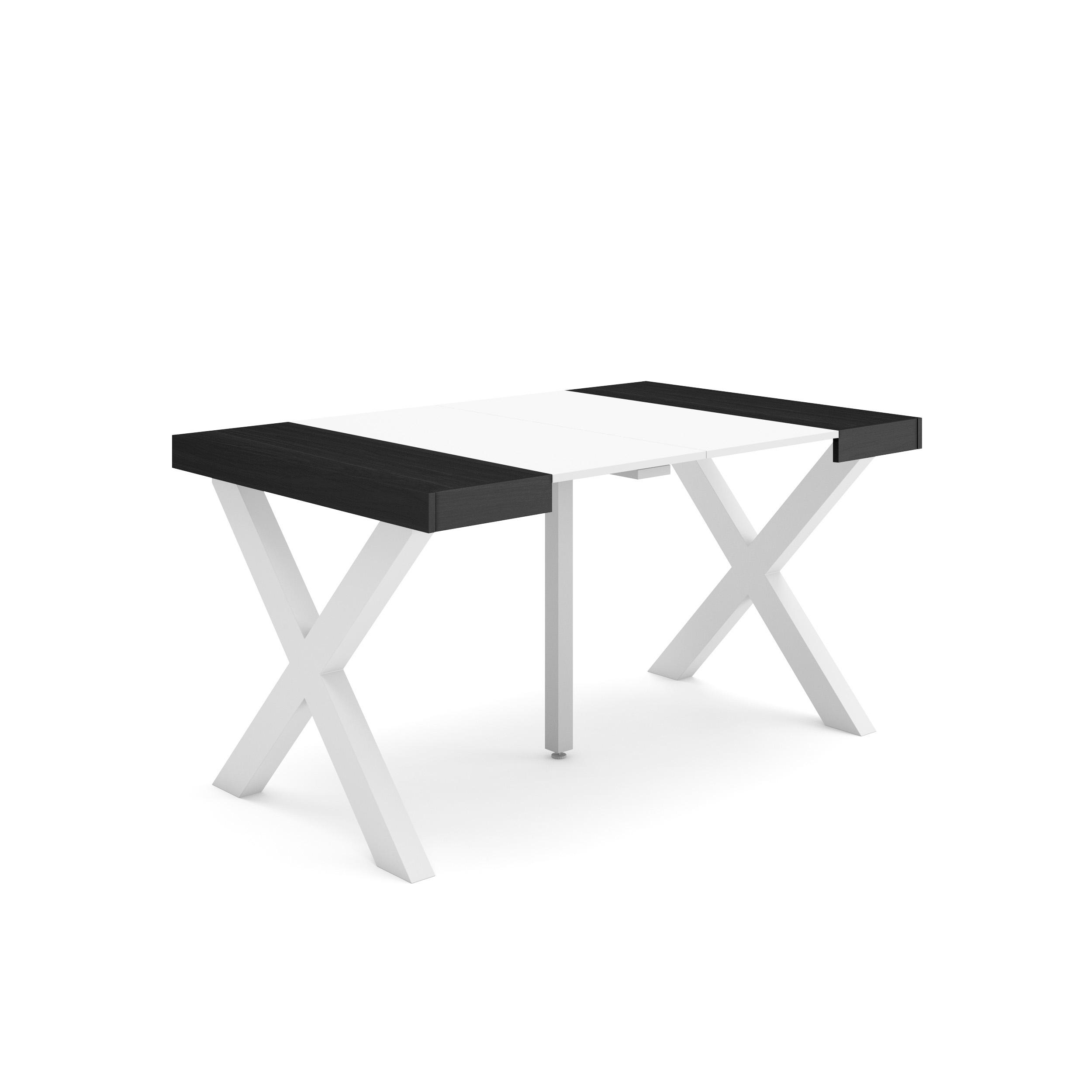 Skraut Home, Mesa Consola Extensible, Mesa Auxiliar, Tapa, 58/140x90x73cm, Práctica y Versátil, Estilo Moderno, Fácil Montaje