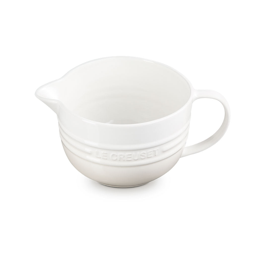Bol Profundo de Cerámica Esmaltada de 2 Litros con Mango y Pico de Vertido - Colección Signature de Le Creuset