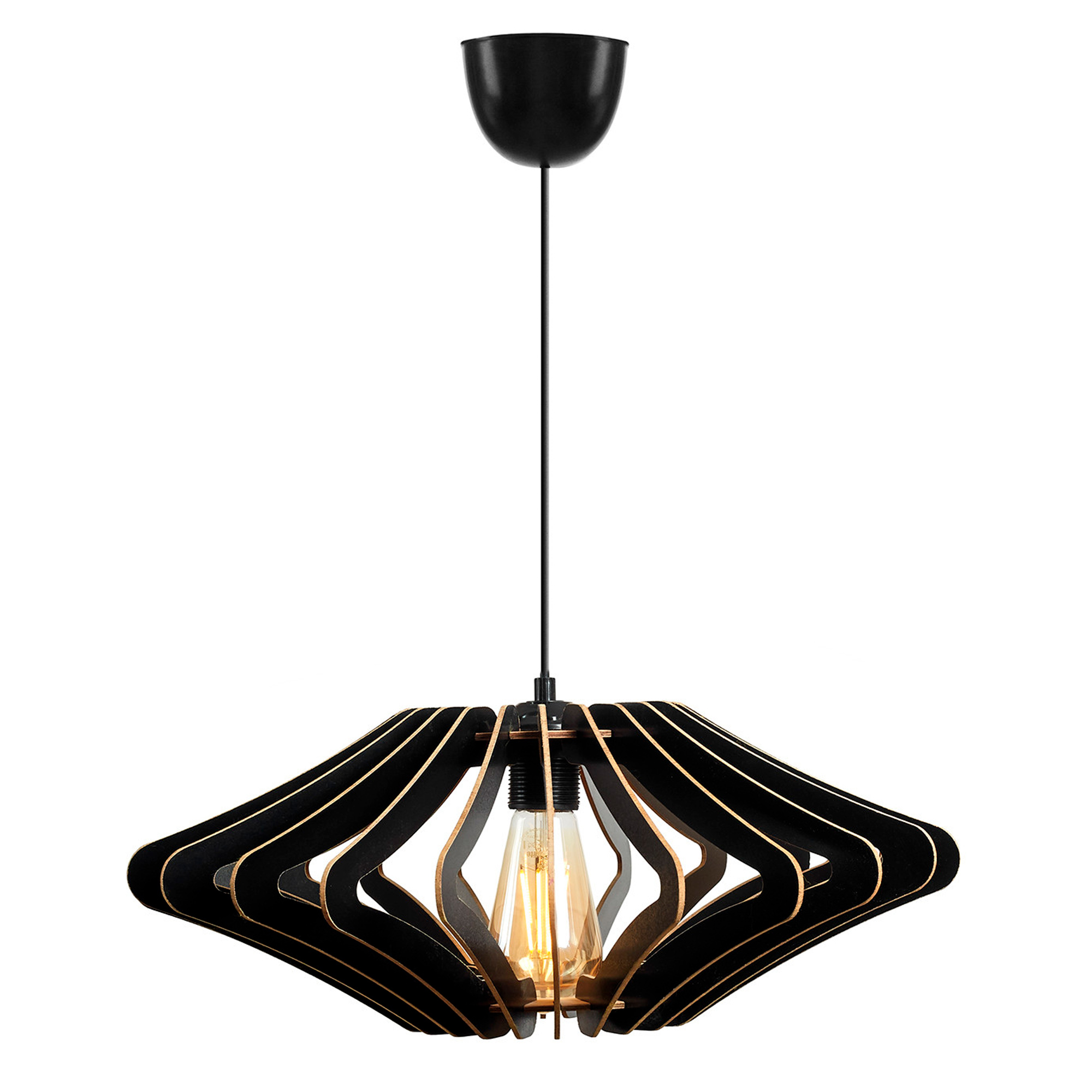 Lámpara de techo 55 cm. negro, tipo E 27 Max 45 - 60 W WELLHOME