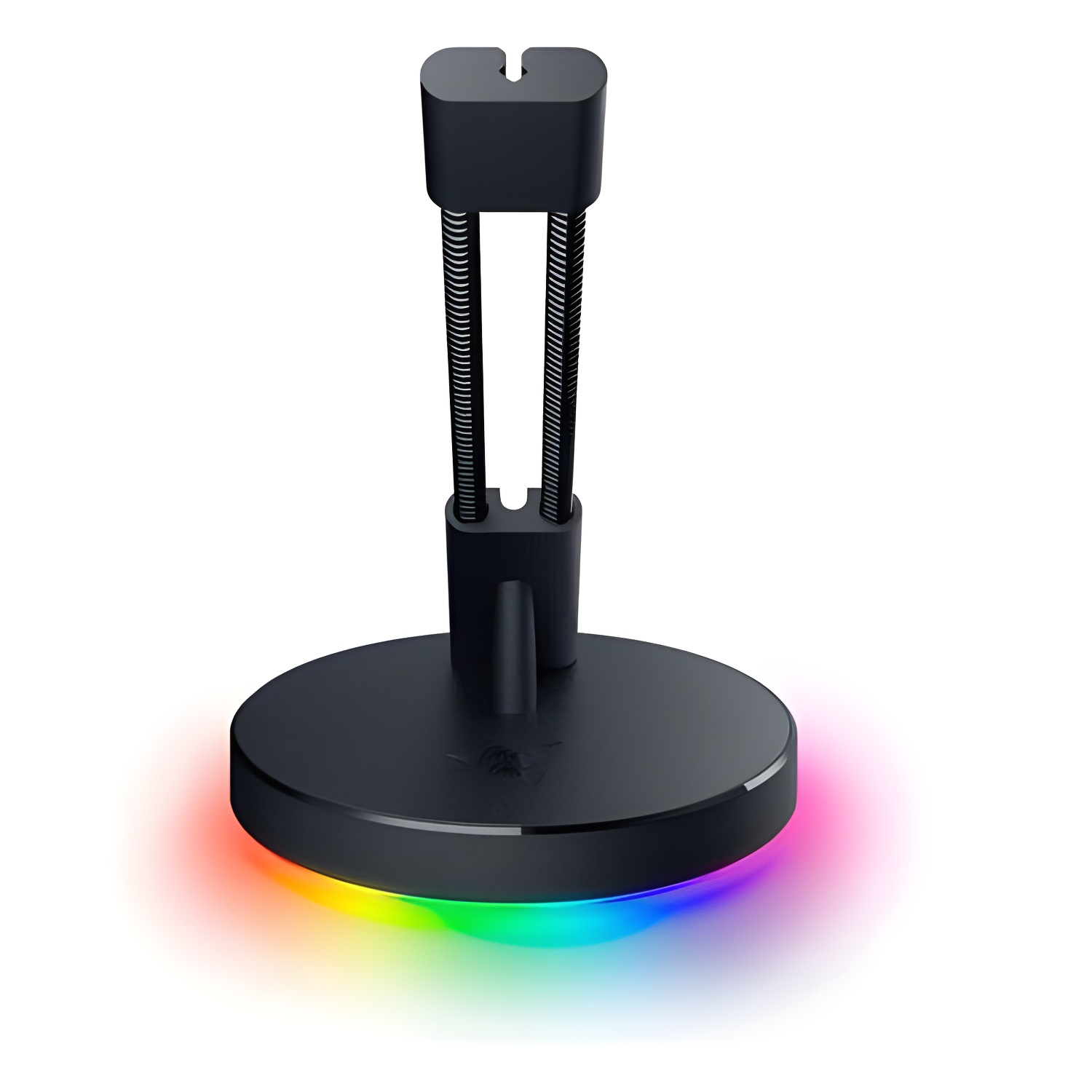 Soporte para Auriculares Razer Base Station V2 Chroma con Concentrador USB - Iluminación Chroma RGB - 2 Puertos USB 3.1 - Base Antideslizante - Diseñado para Audífonos para Juegos - Negro