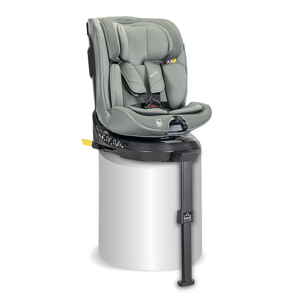 Silla de auto SOLARIS i-Size con rotación 360°, ISOFIX y pata de apoyo para niños de 40 a 150 cm (0–12 años), homologada ECE R129/04