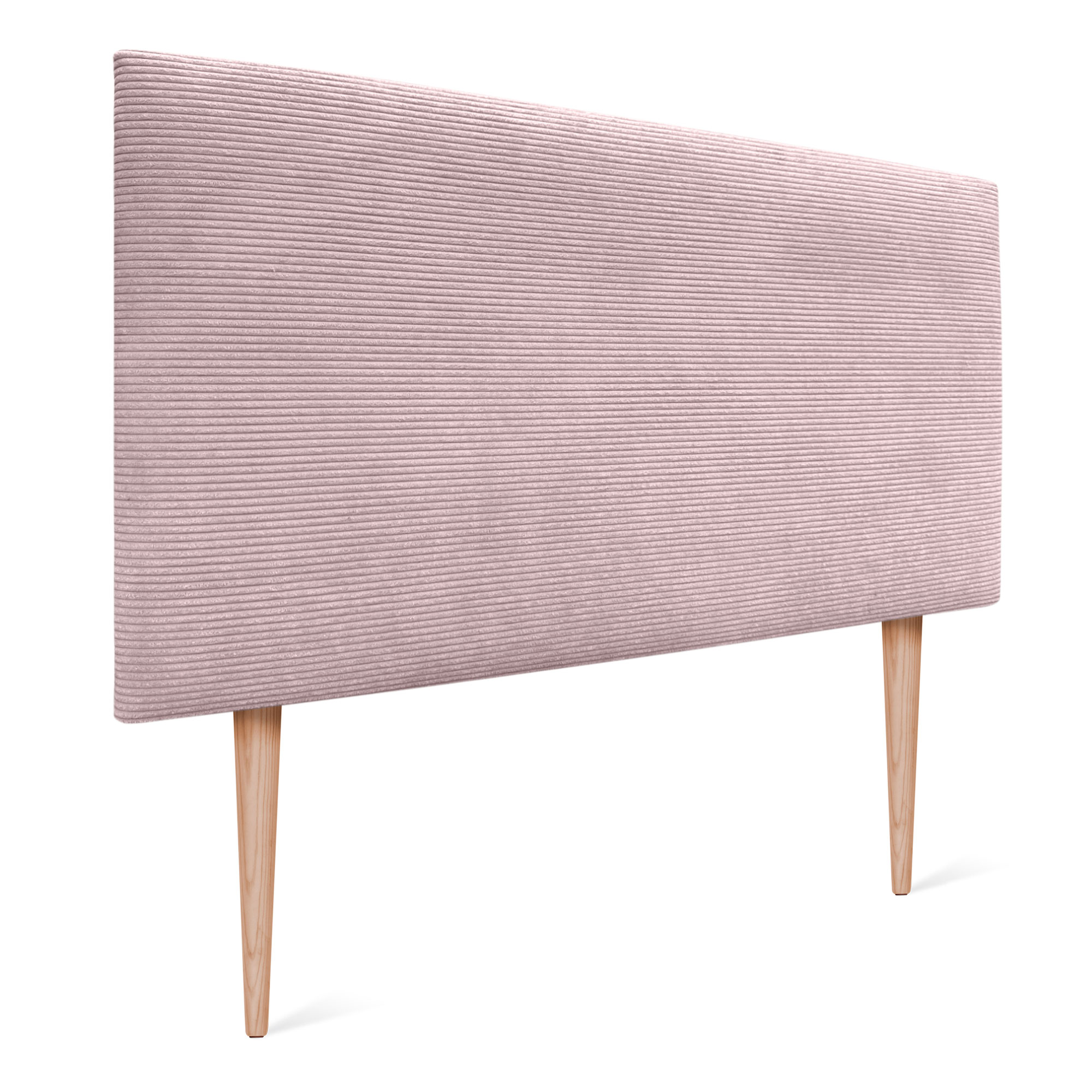 DHOME Cabecero de Pana Liso con Patas Alta Gama Moderno 8cm Grosor