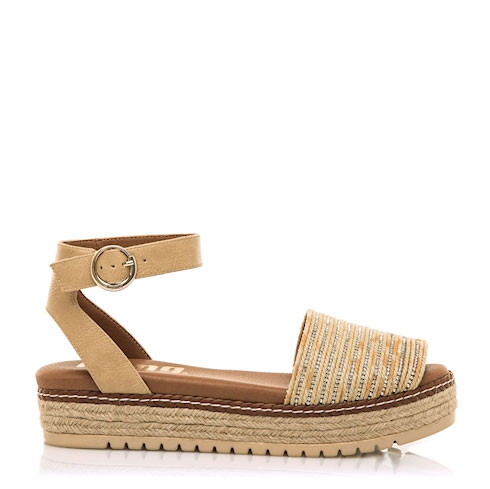 Mustang Sandalias Beige 59617-C59578 , para Mujer