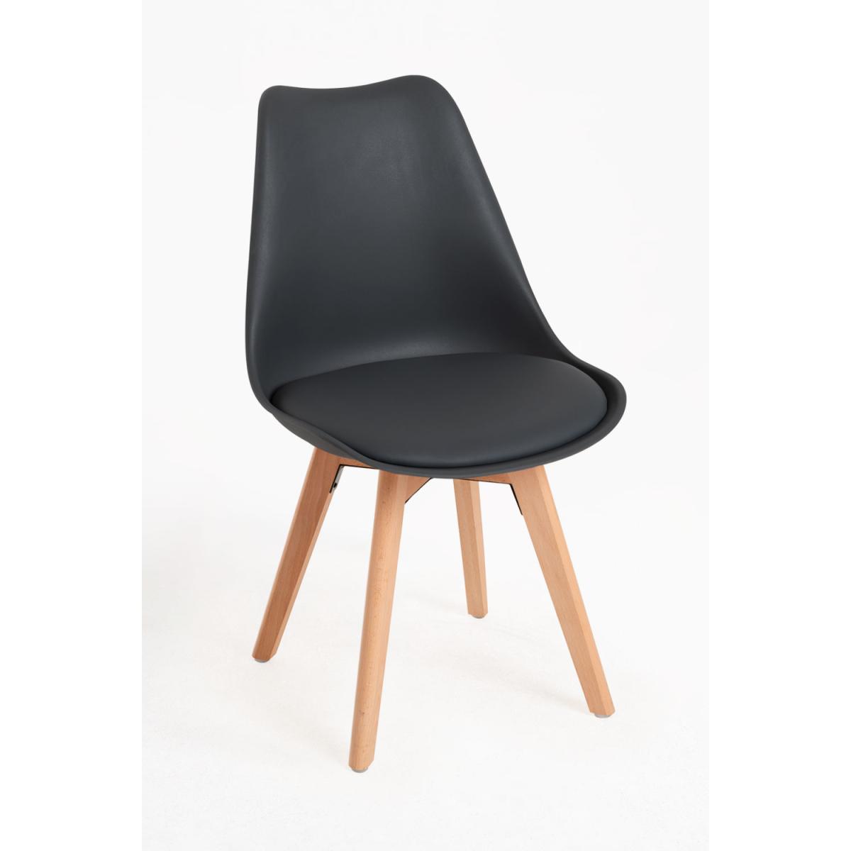 Regalos Miguel - Packs Sillas Comedor - Pack 6 Sillas Synk Basic - Negro