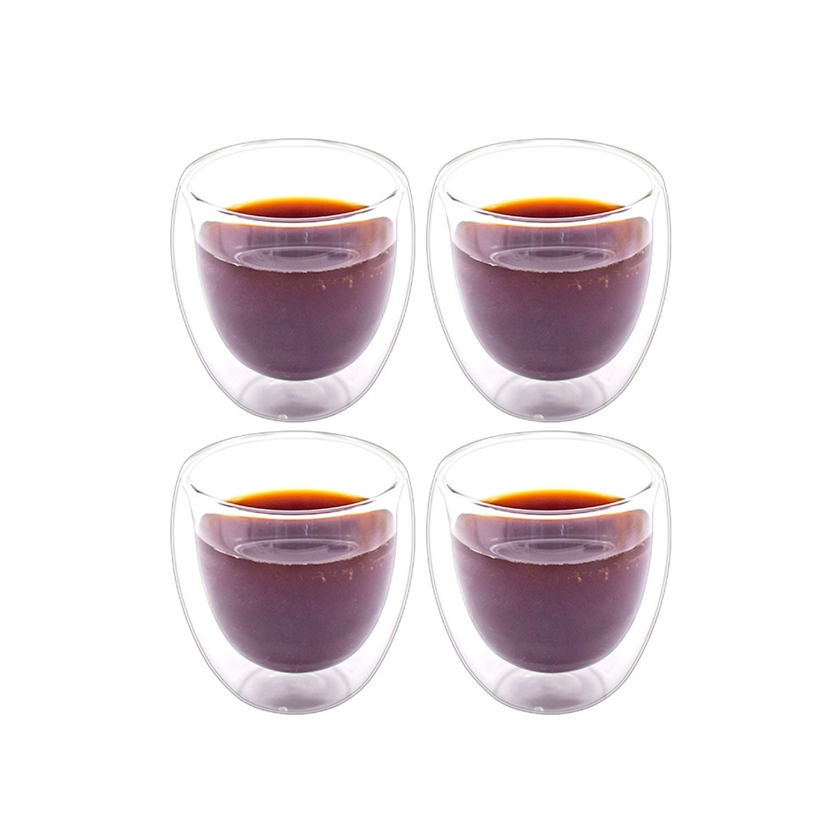 Set 4 Vasos doble Cristal de 150 ml