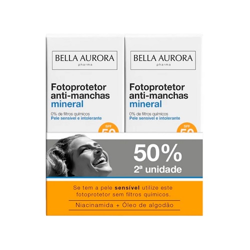 Bella Aurora Duplo 50% 2ª Ud Fotoprotector Mineral 50 Ml