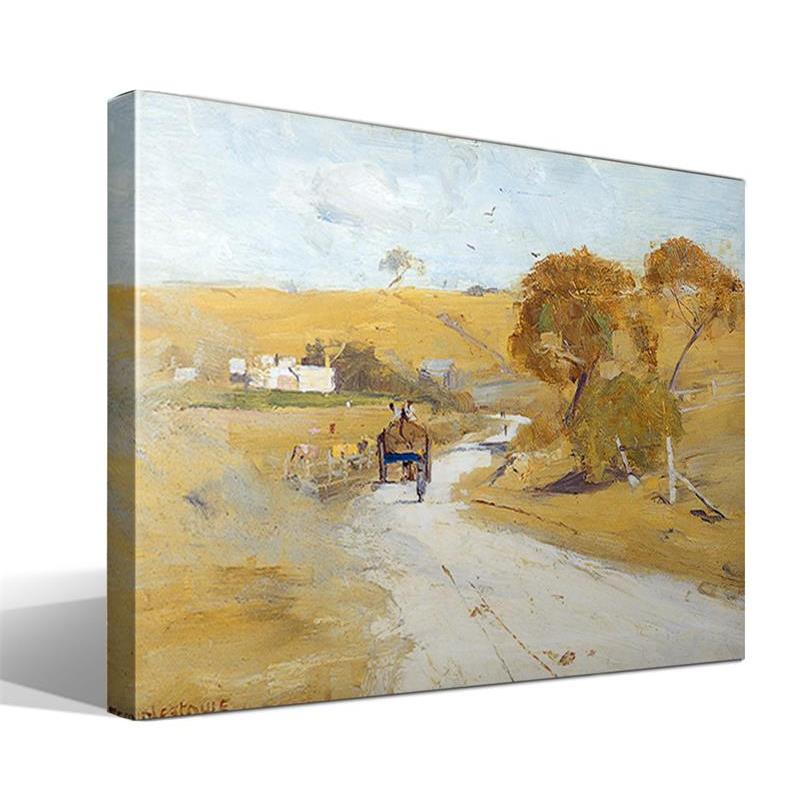 Cuadro Canvas Templestowe Sir Arthur Ernest Streeton - Alta Resolución - Lienzo 100% Algodón - Bastidor Madera - Calidad Superior