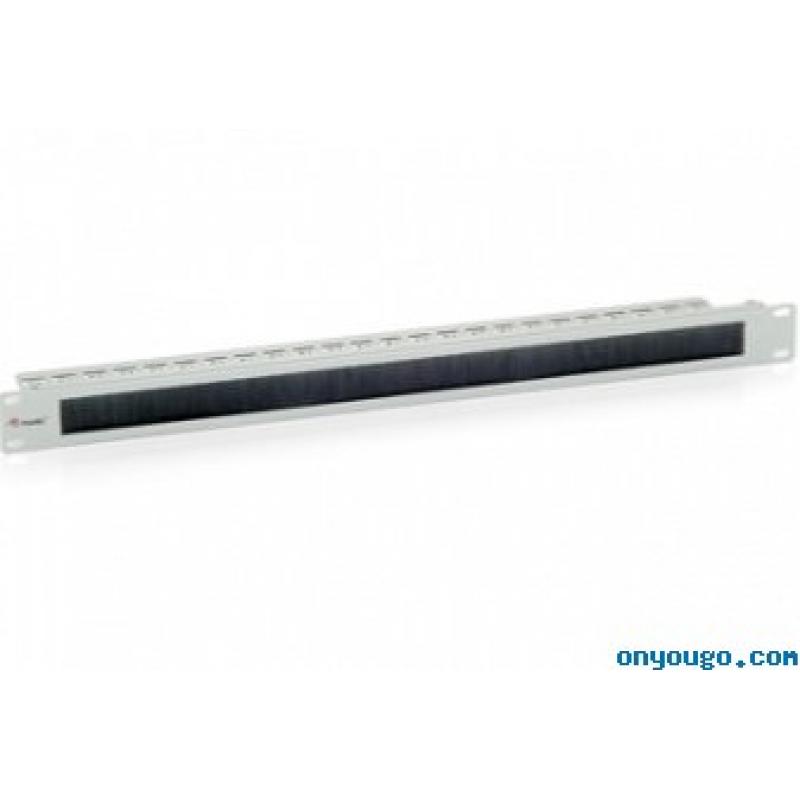 PANEL PASACABLES EQUIP CON CEPILLO 1U CON BARRA DE