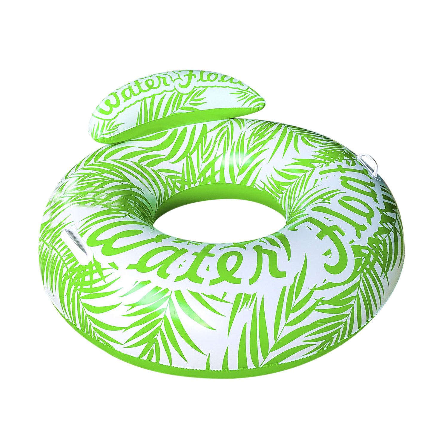 DAM. Colchoneta redonda hinchable con respaldo. 105cm. 105x105x46 cm.