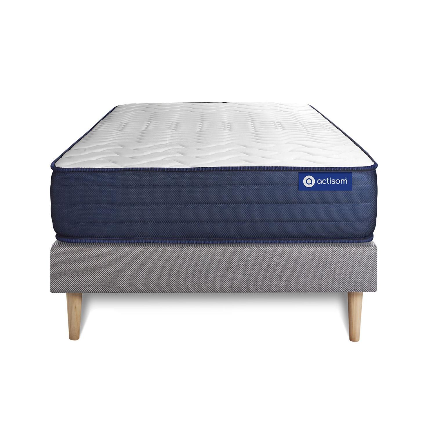 Pack colchón Actiflex life 80x190cm + Somier, Muelles ensacados y espuma viscoelástica