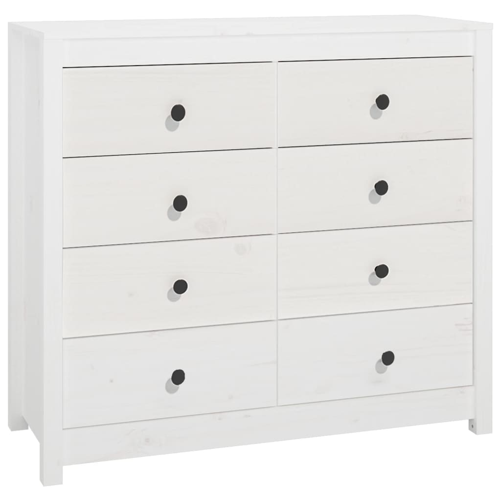 vidaXL Aparador Armario Auxiliar Consola Cómoda Organizador Madera Maciza Pino 100x40x90 cm