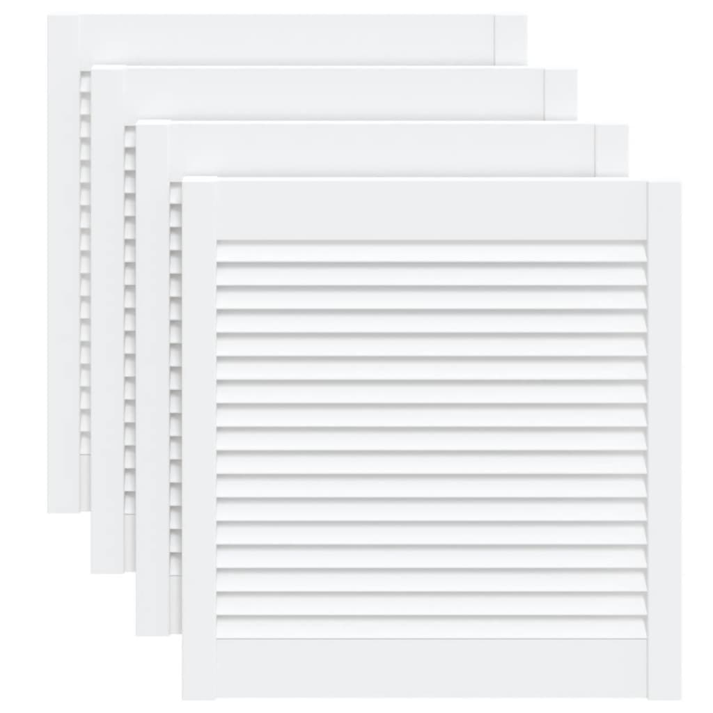 vidaXL 4x Puertas Persiana 61,5x59,4cm Separador Color Blanco,  Natural, y mas