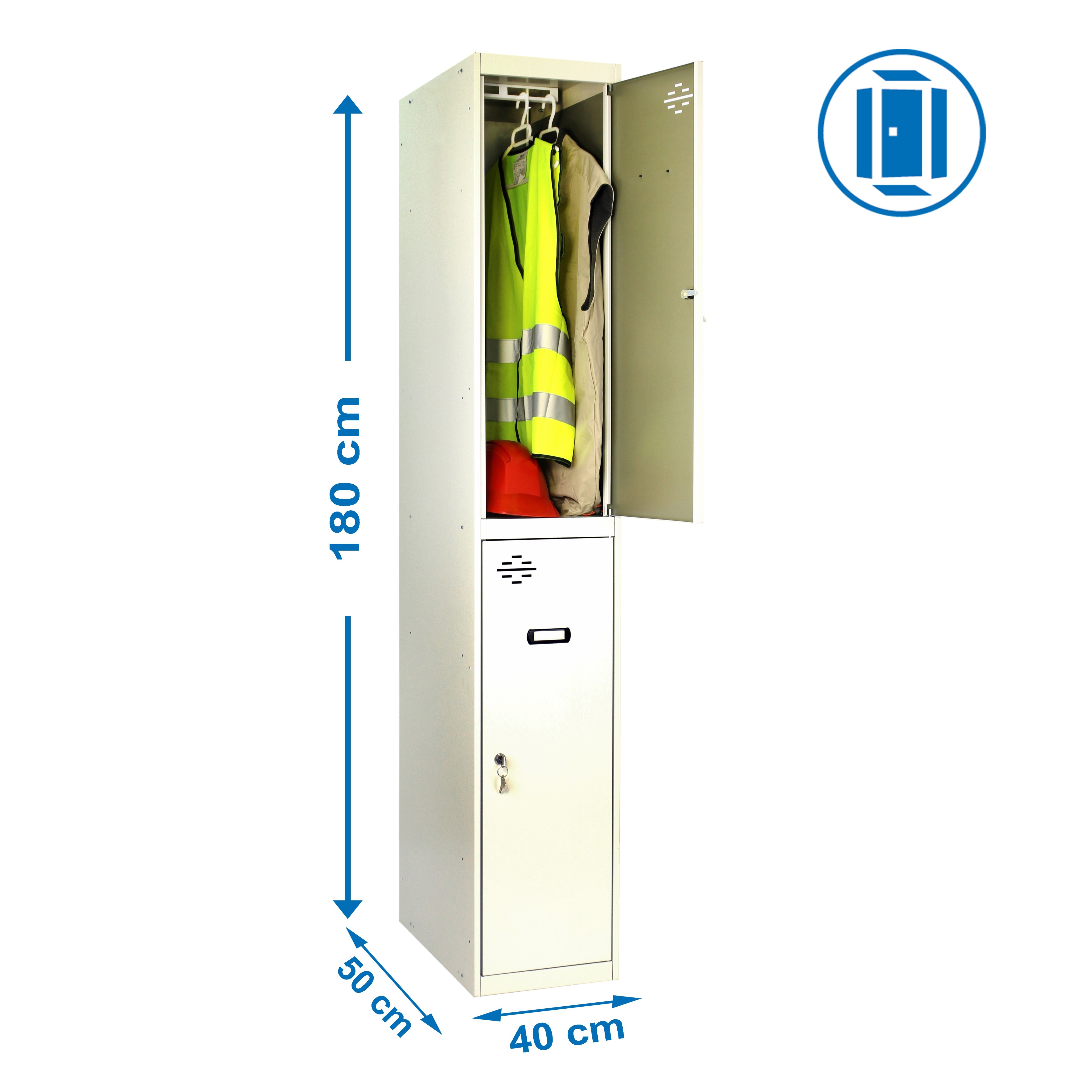 Estantería SIMONRACK Simonlocker prof.dism.tandem 1/2 400 ini gris