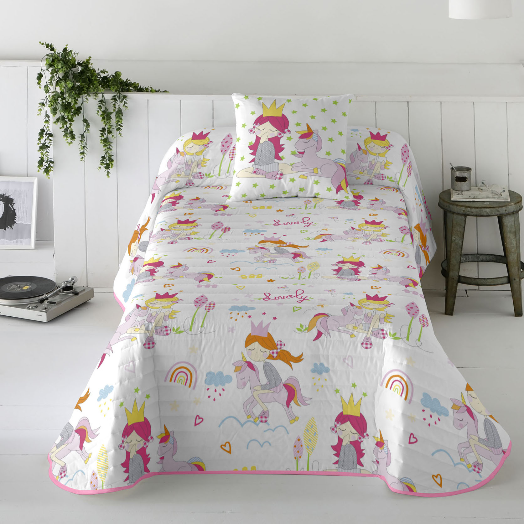 COOL KIDS - Colcha Bouti Infantil - 100% Algodón - Extra Suave - 5 Modelos Disponibles - Cama 90/105 cm - Fabricado en España