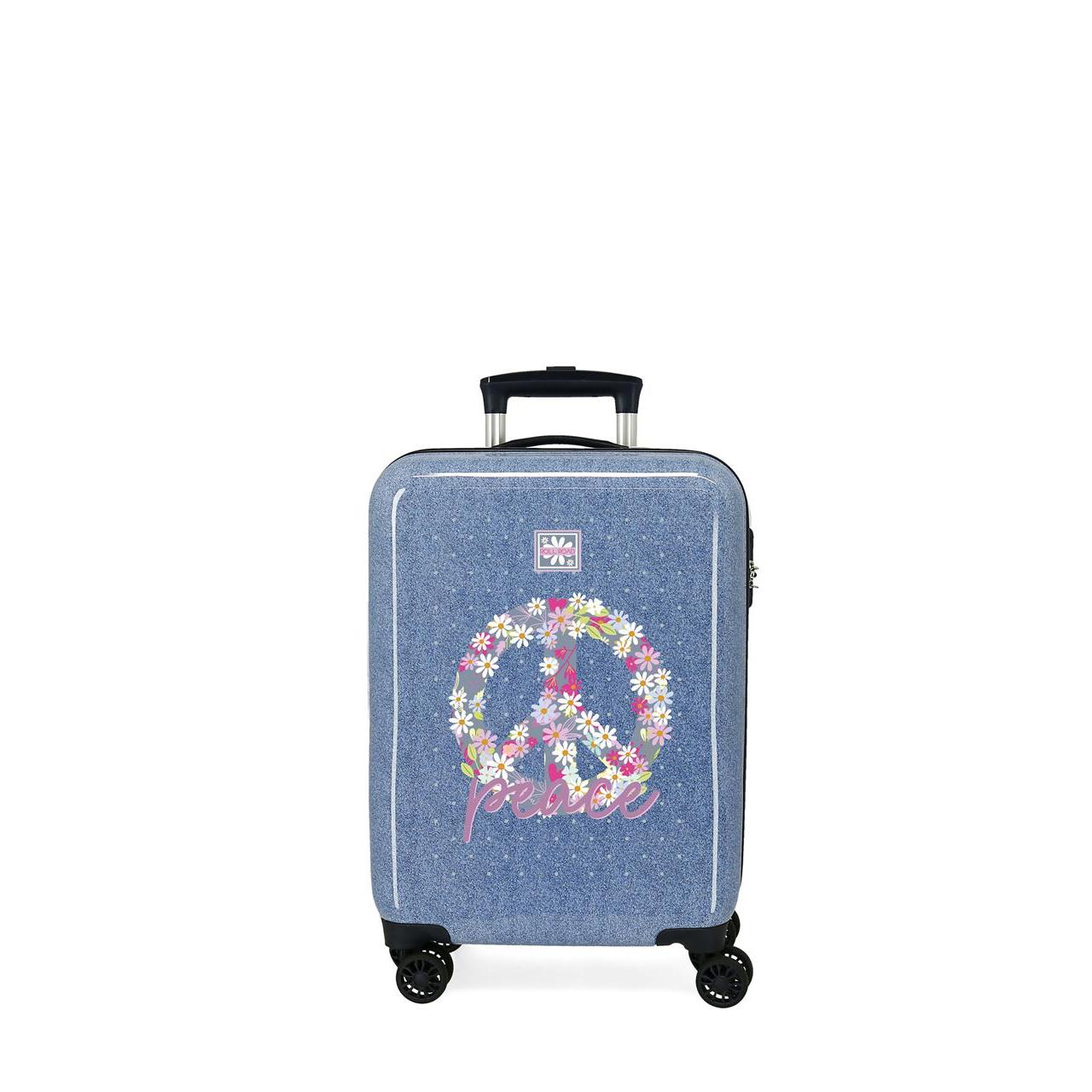 Roll Road Maleta de cabina de 38x55x20 cm. Capacidad de 34L. Peso 2,6 kg. Fabricada en ABS Azul