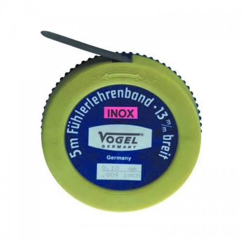 Rollo de 5 m de fleje calibrado inox (espesor 0,01 mm)