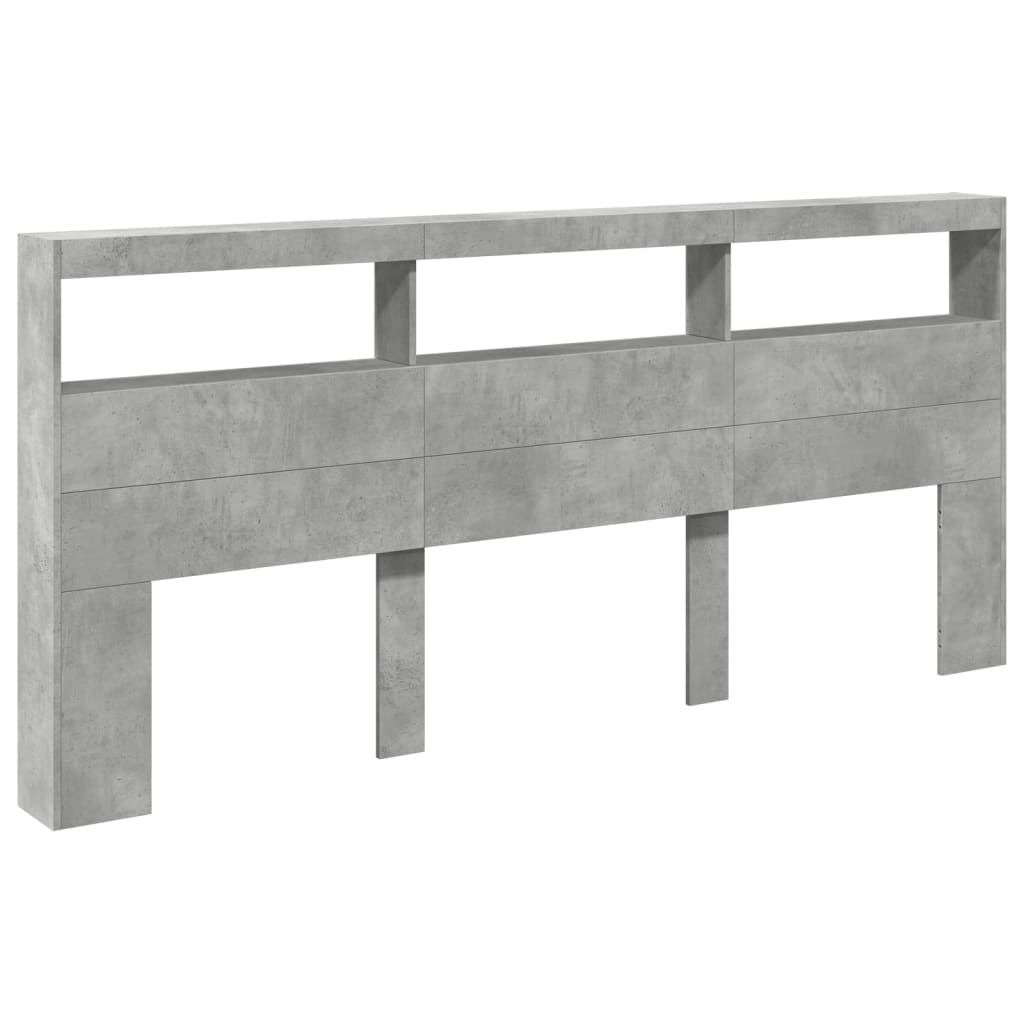 vidaXL Cabecero de cama con luz LED 220x17x102 cm