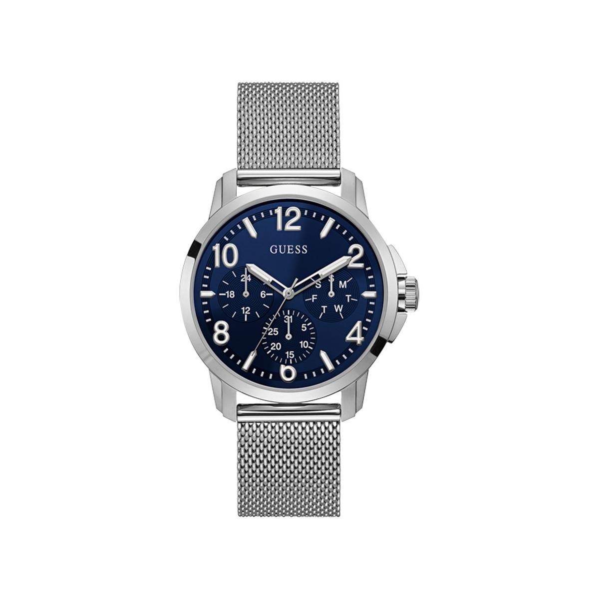 Guess Reloj Hombre Analogico Cuarzo con Correa de Acero W1040G1