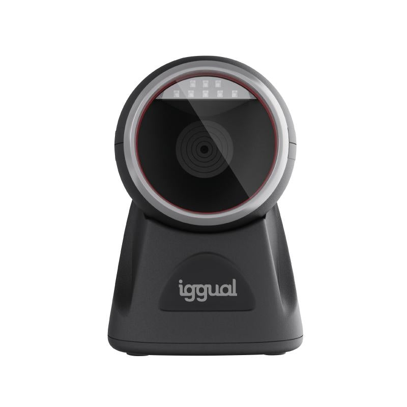 Lector códigos de barras fijo iggual L2DUSB-S-AX 1D 2D CMOS USB IP52 negro ABS PC PMMA TPU