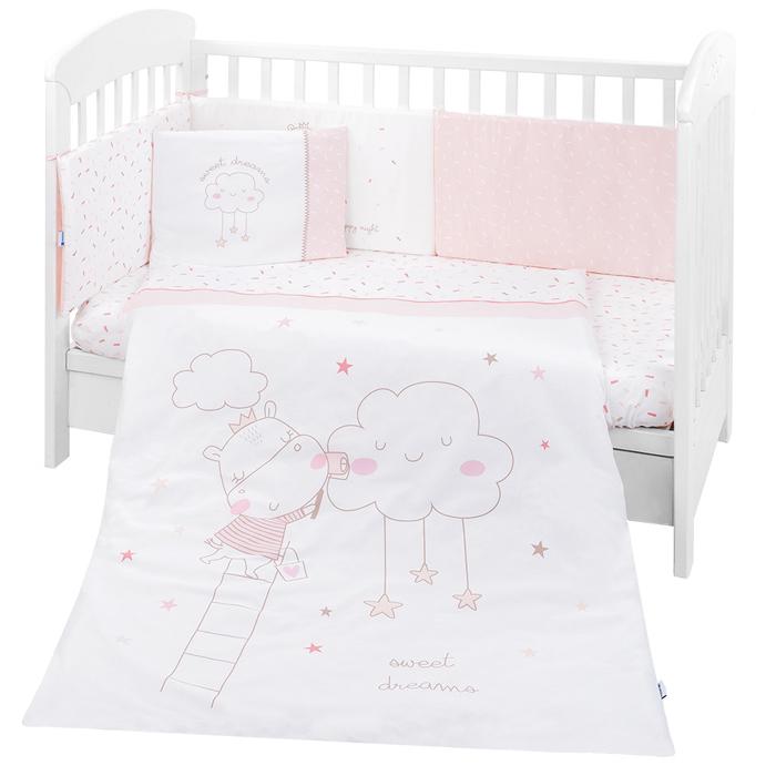 Conjunto jogo de cama 6pçs 70x140cm Kikka Boo Hippo Dreams