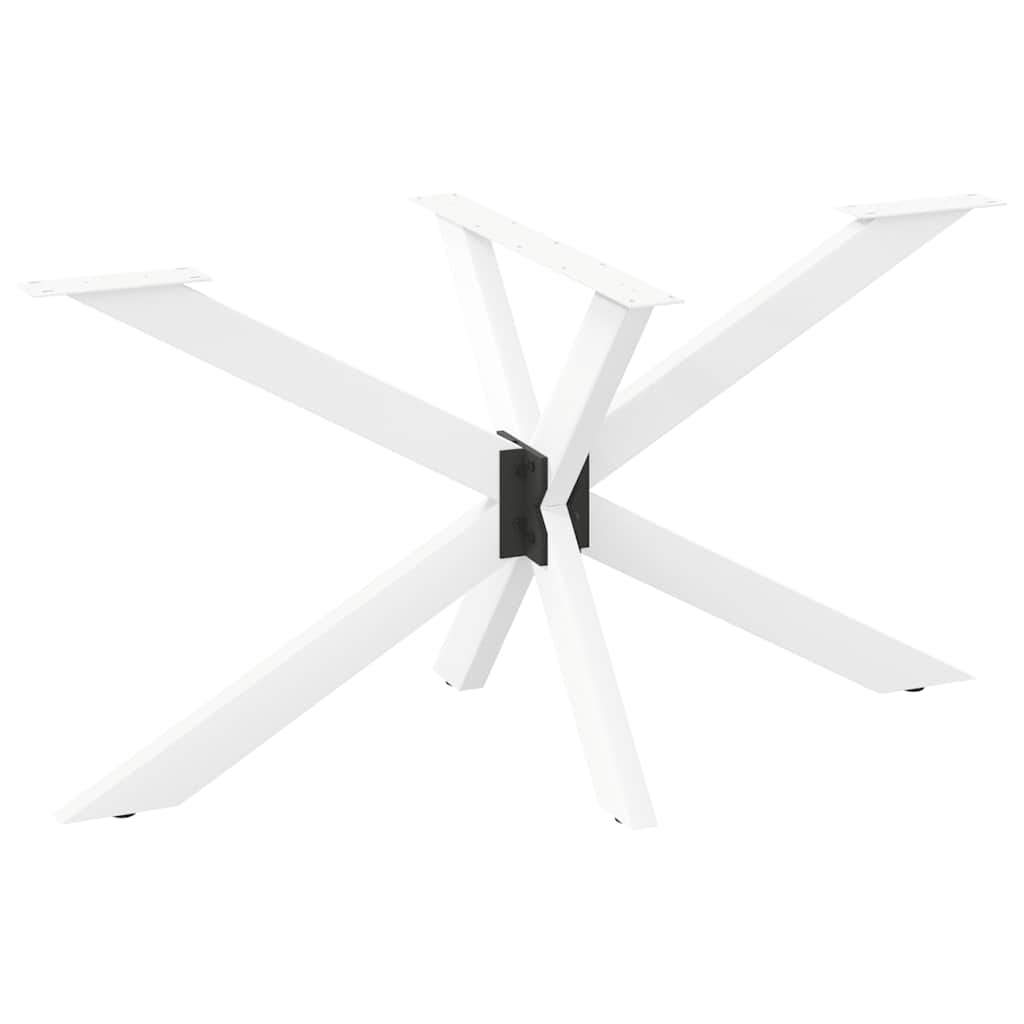 vidaXL Pata de mesa de comedor forma de araña 150x78x(72-73) cm acero