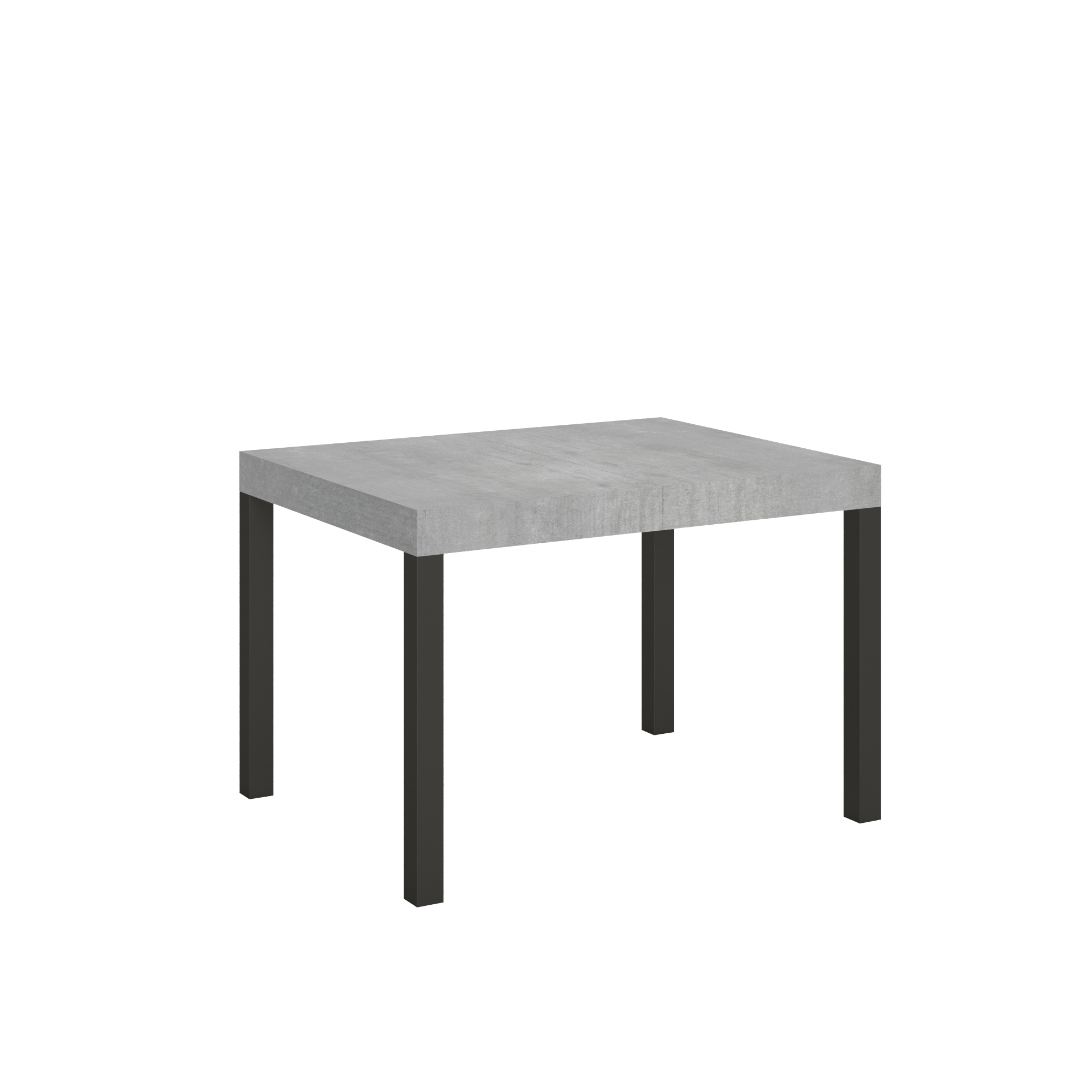 Mesa extensible 70x110/194 cm Everyday Estructura de cemento Antracita - Itamoby