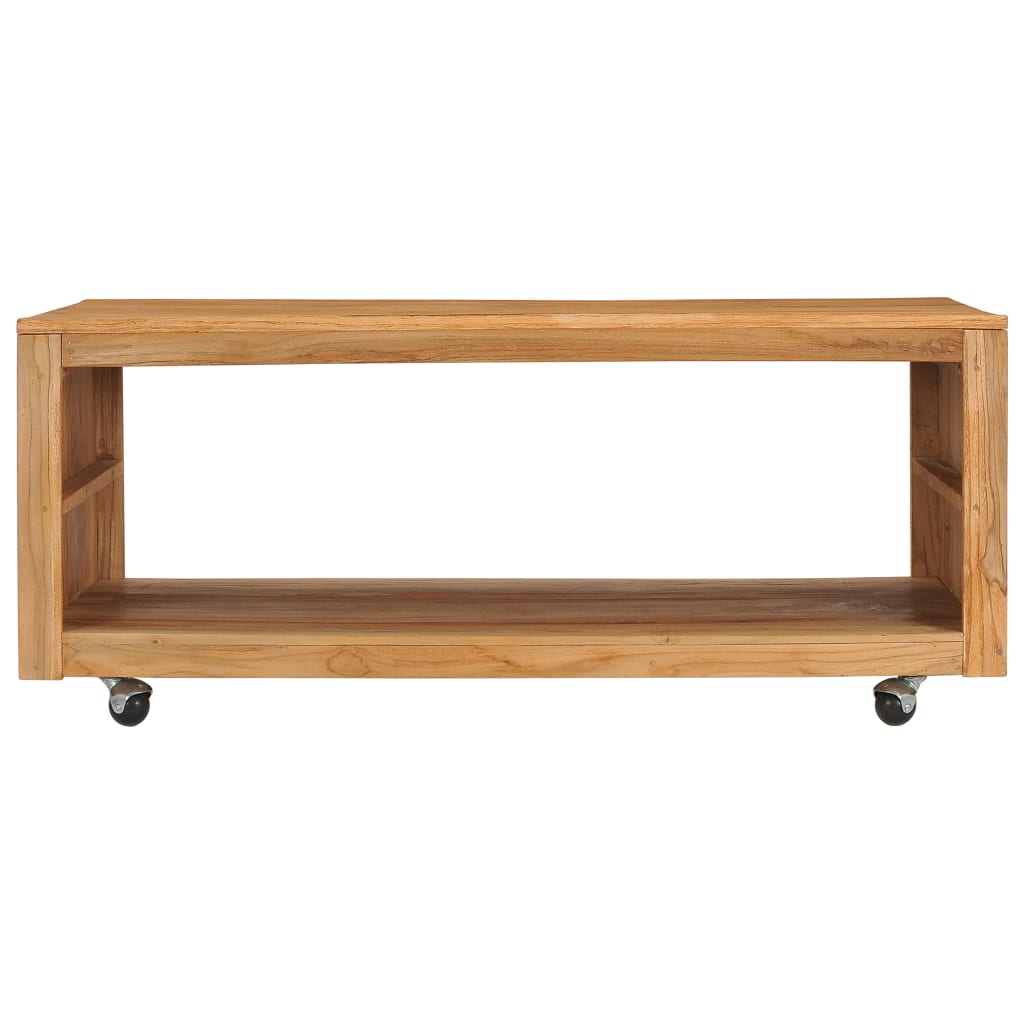 Mesa de Centro Vidaxl Madera Maciza Teca 110x60x40 Cm
