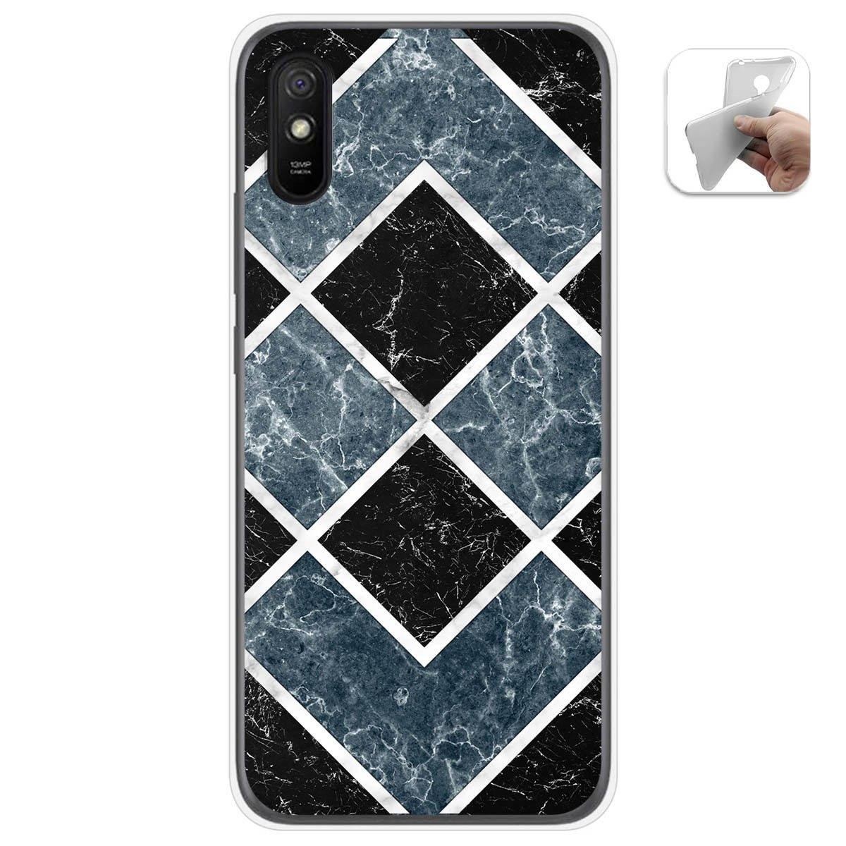 Tumundosmartphone Funda Gel Tpu para Xiaomi Redmi 9A / 9AT diseño Mármol 06 Dibujos