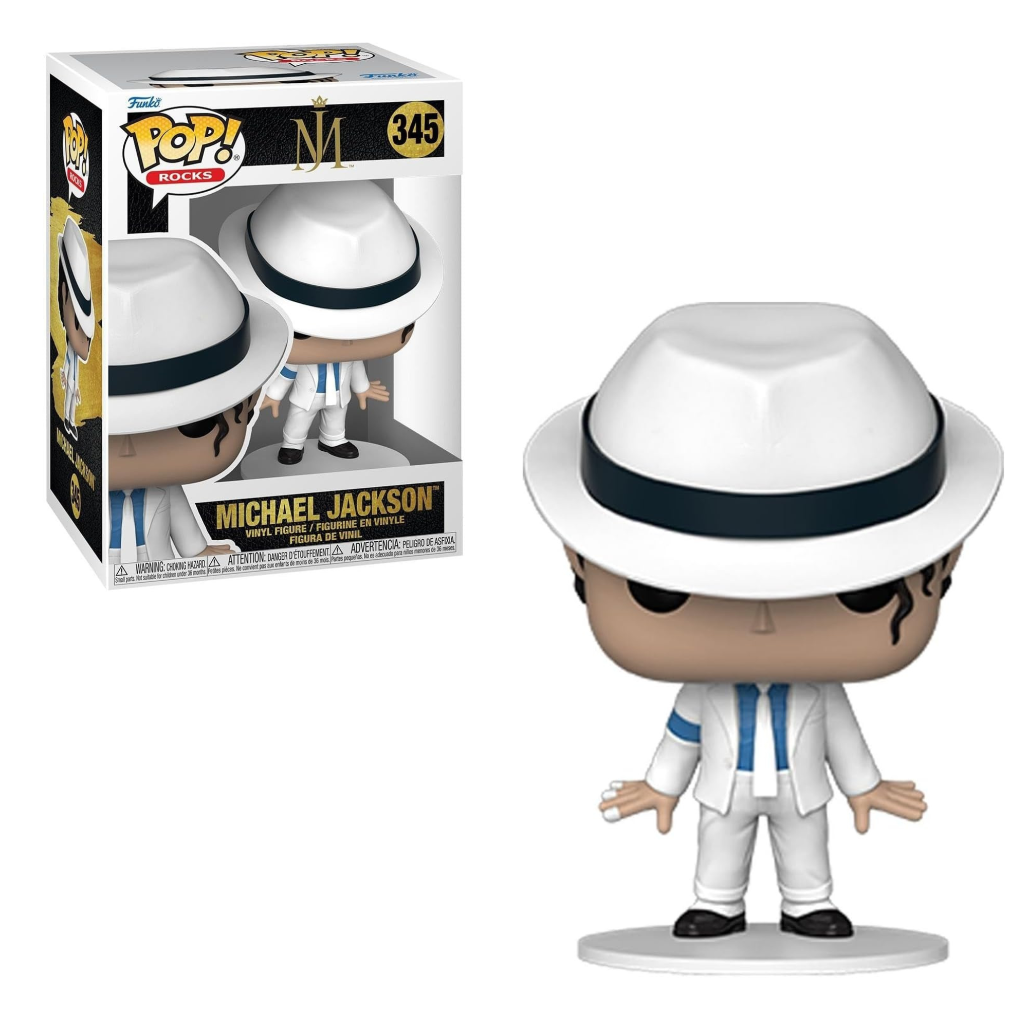 Funko Pop! Rocks Michael Jackson 345 Figura Vinilo Coleccionable 10 cm Oficial