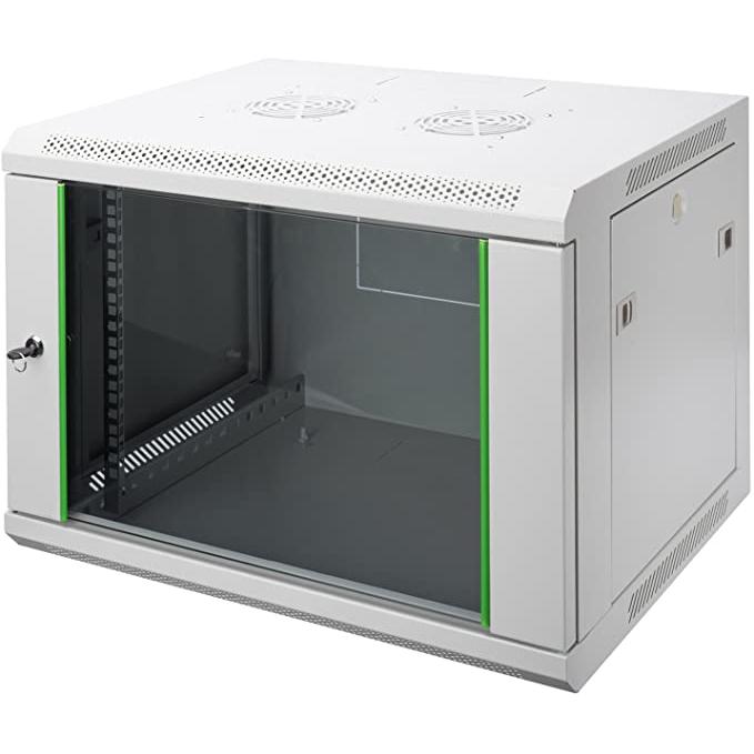 DIGITUS Armario de red - rack de 19 pulgadas - 12 U - montaje en la pared - profundidad 450 mm - capacidad de carga 60 kg - serie Dynamic Basic - Gris