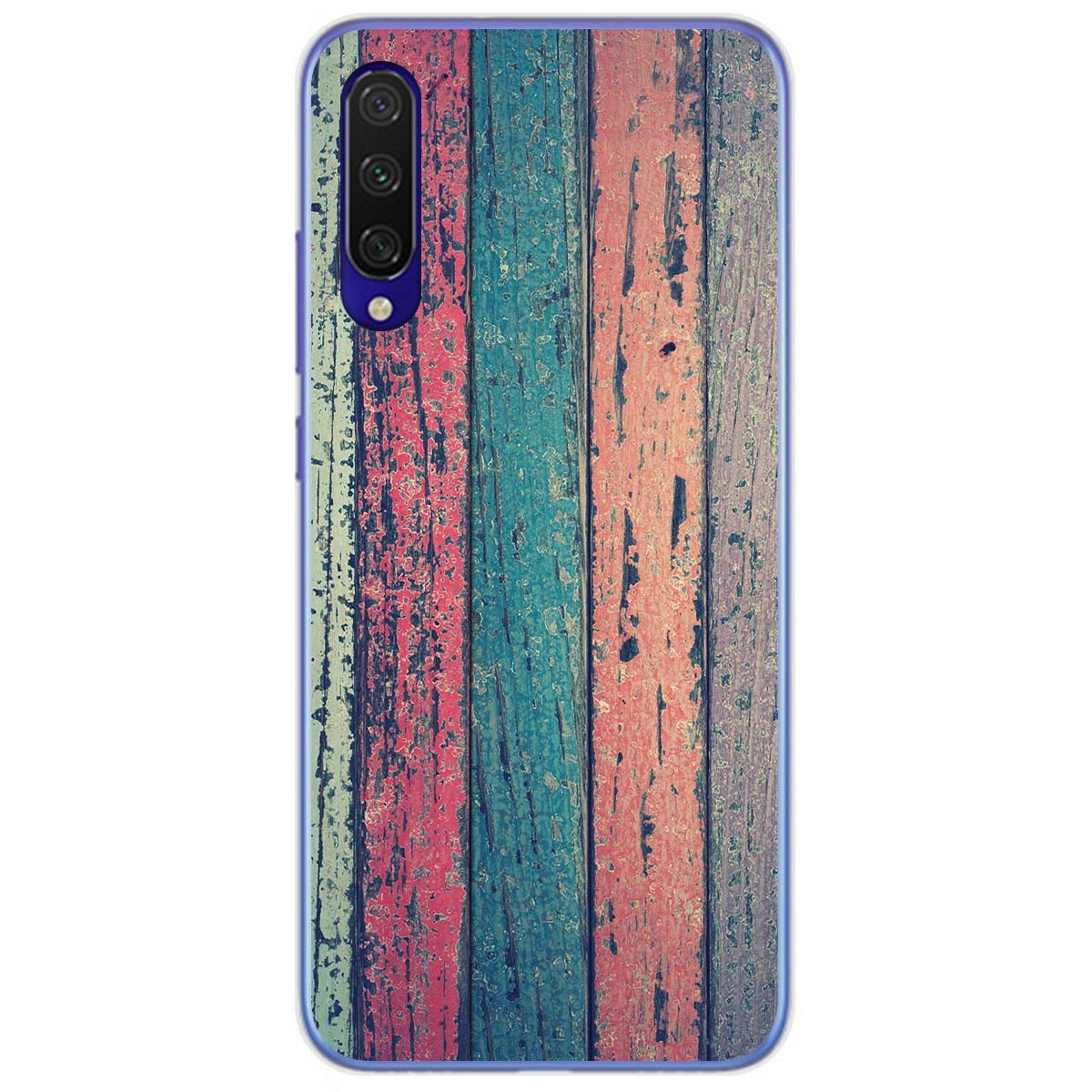 Tumundosmartphone Funda Gel Tpu para Xiaomi Mi 9 Lite diseño Madera 10 Dibujos