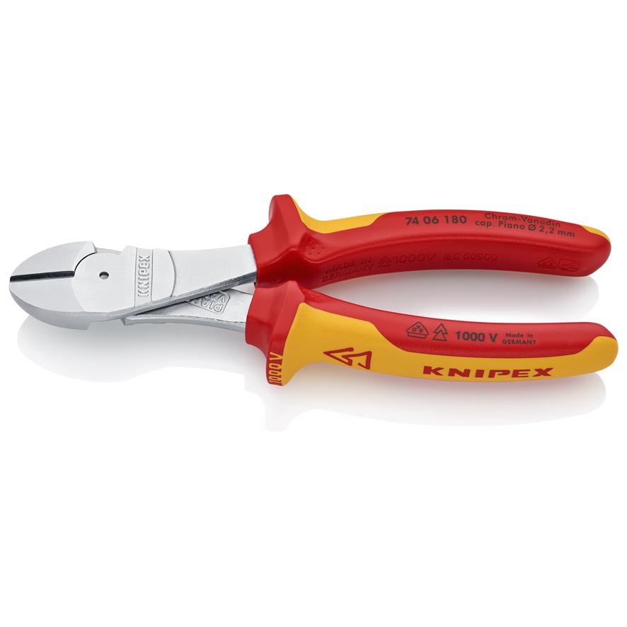 ALICATE DE CORTE LATERAL DE ALTA CAPACIDAD 180MM - KN 74 06 180