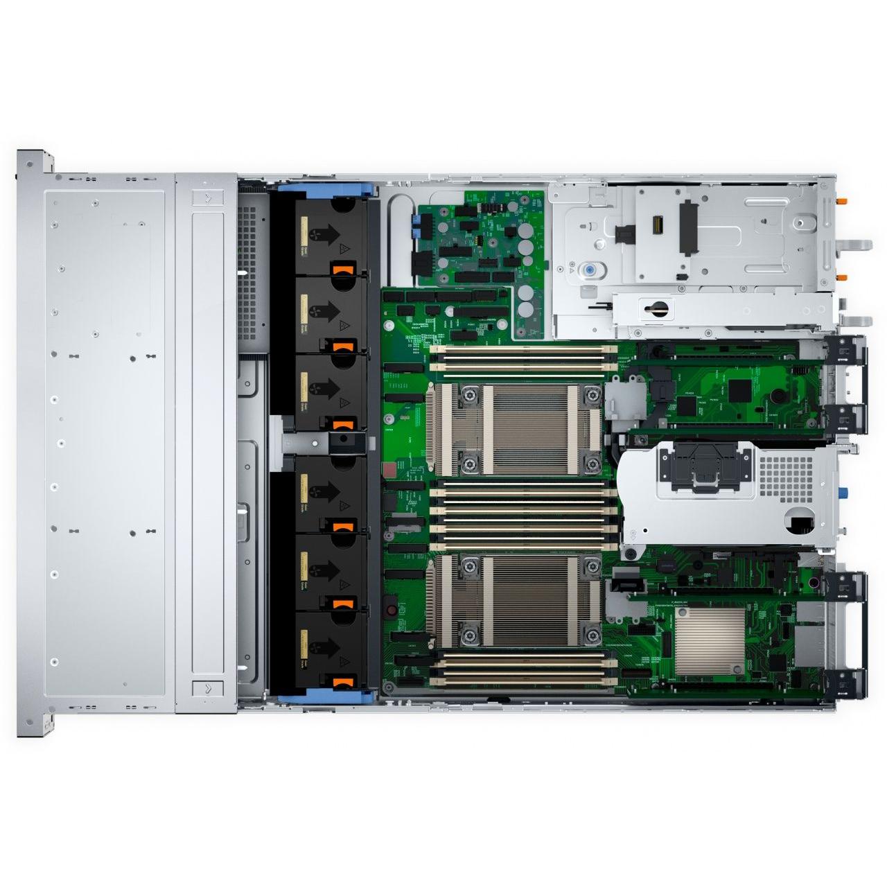 Dell - Servidor PowerEdge R760xs con procesador Intel Xeon Silver 4514Y de 16 núcleos, 64 GB DDR5 y 960 GB SSD SATA III para virtualización empresarial