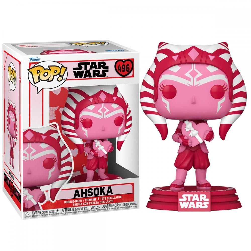 FUNKO POP! MANDALORIAN: SAN VALENTÍN - AHSOKA, 60120, Nº496, TIENDA CON LICENCIA OFICIAL
