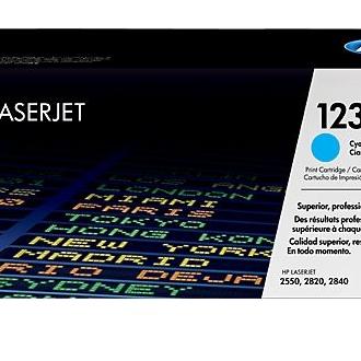 HP - Tóner Q3971A cian para impresoras HP Color LaserJet 2550, 2840 y 2820 con rendimiento de hasta 2000 páginas al 5% de cobertura