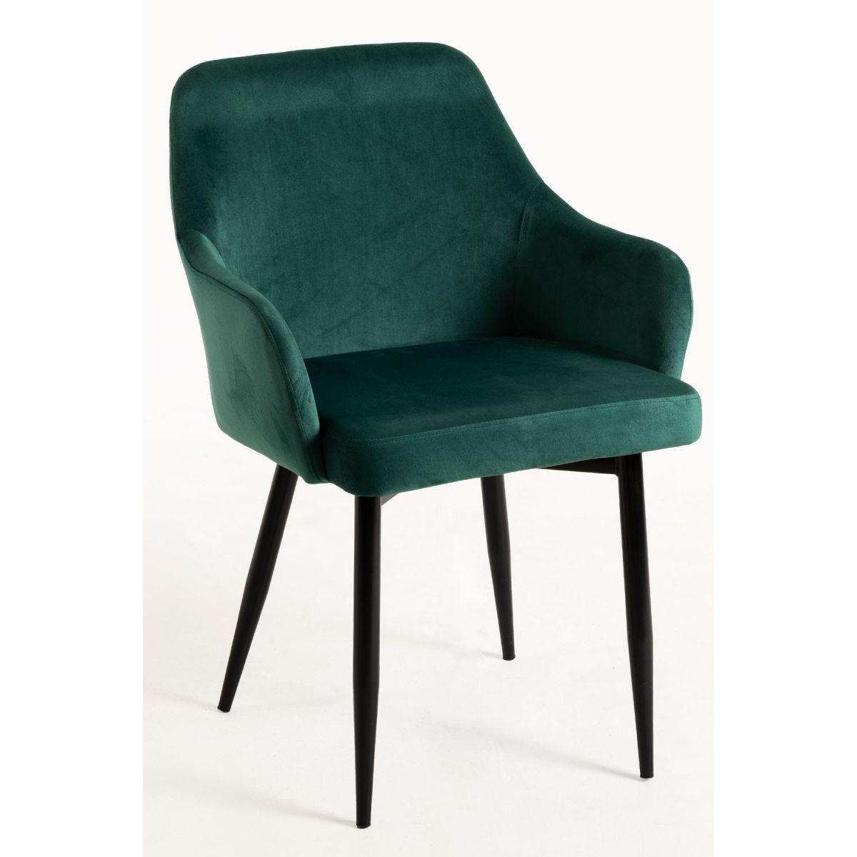 Regalos Miguel - Packs Sillas Comedor - Pack 6 Sillas Puan Terciopelo - Verde