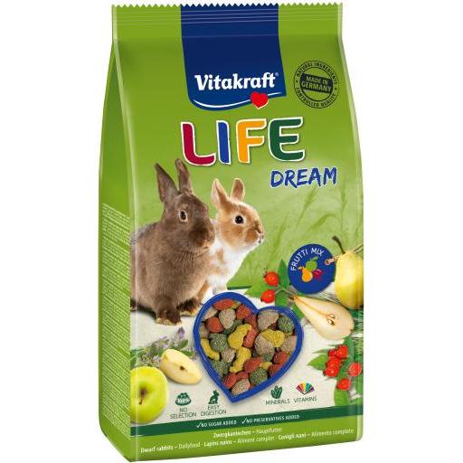 Vitakraft Pienso Menú Life Dream Extrusionado para Conejos - 600 GR