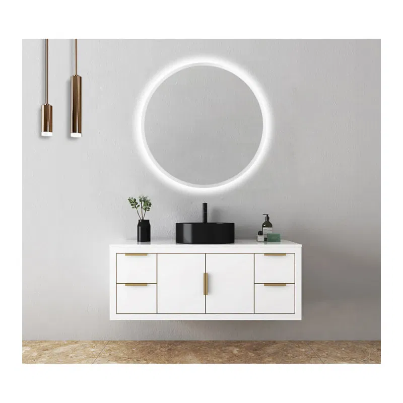 LEDIMEX BÉLGICA BELG003/50 Espejo redondo totalmente iluminado con luz fría y con un acabado arenado Ø50