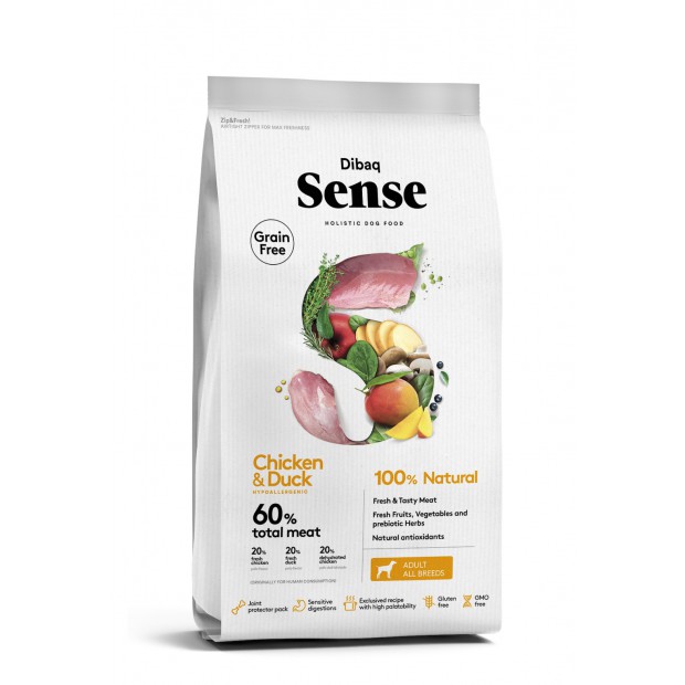Dibaq Sense Grain Free Adult Pollo y Pato 12 Kg