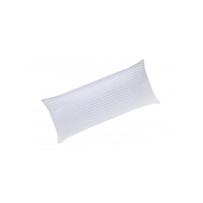 Todocama - Almohada Tacto Pluma de Fibra Siliconada con funda tejido Cutí Firmeza ajustable