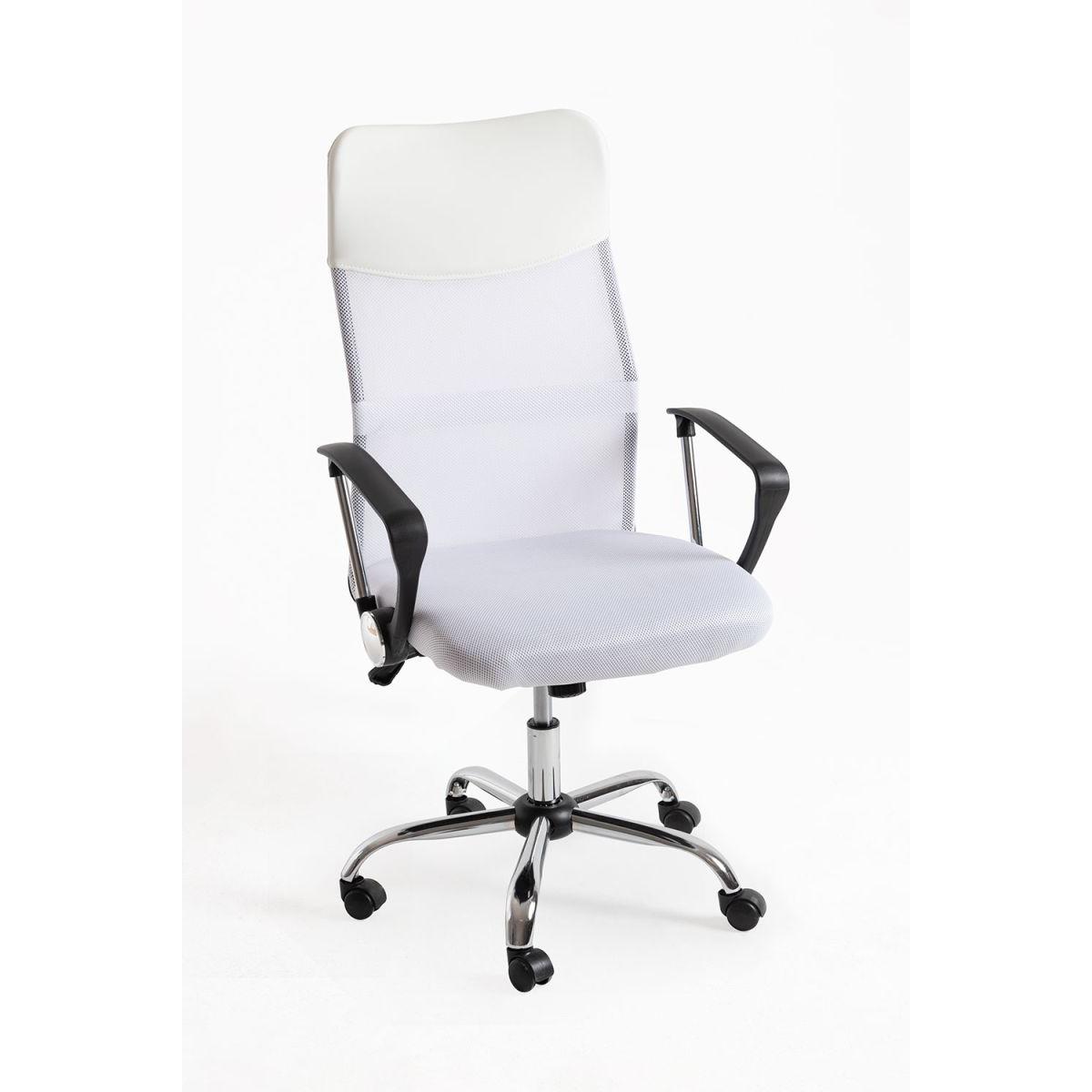 Regalos Miguel - Silla de Oficina Blanca Bakus - Máxima Ergonomía - Ideal para Escritorio y Gaming