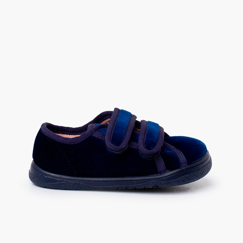 Pisamonas Zapatillas terciopelo barefoot doble tira adherente