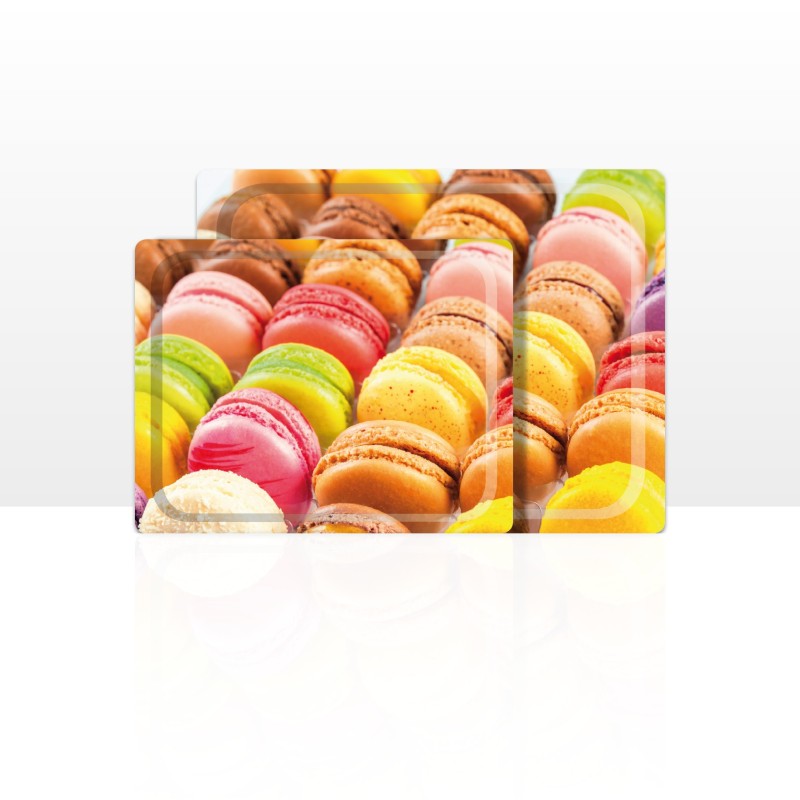 DON HIERRO - Set de 2 bandejas de servir, 42 x 29 cm y 48 x 37 cm, aptas para lavavajillas.-