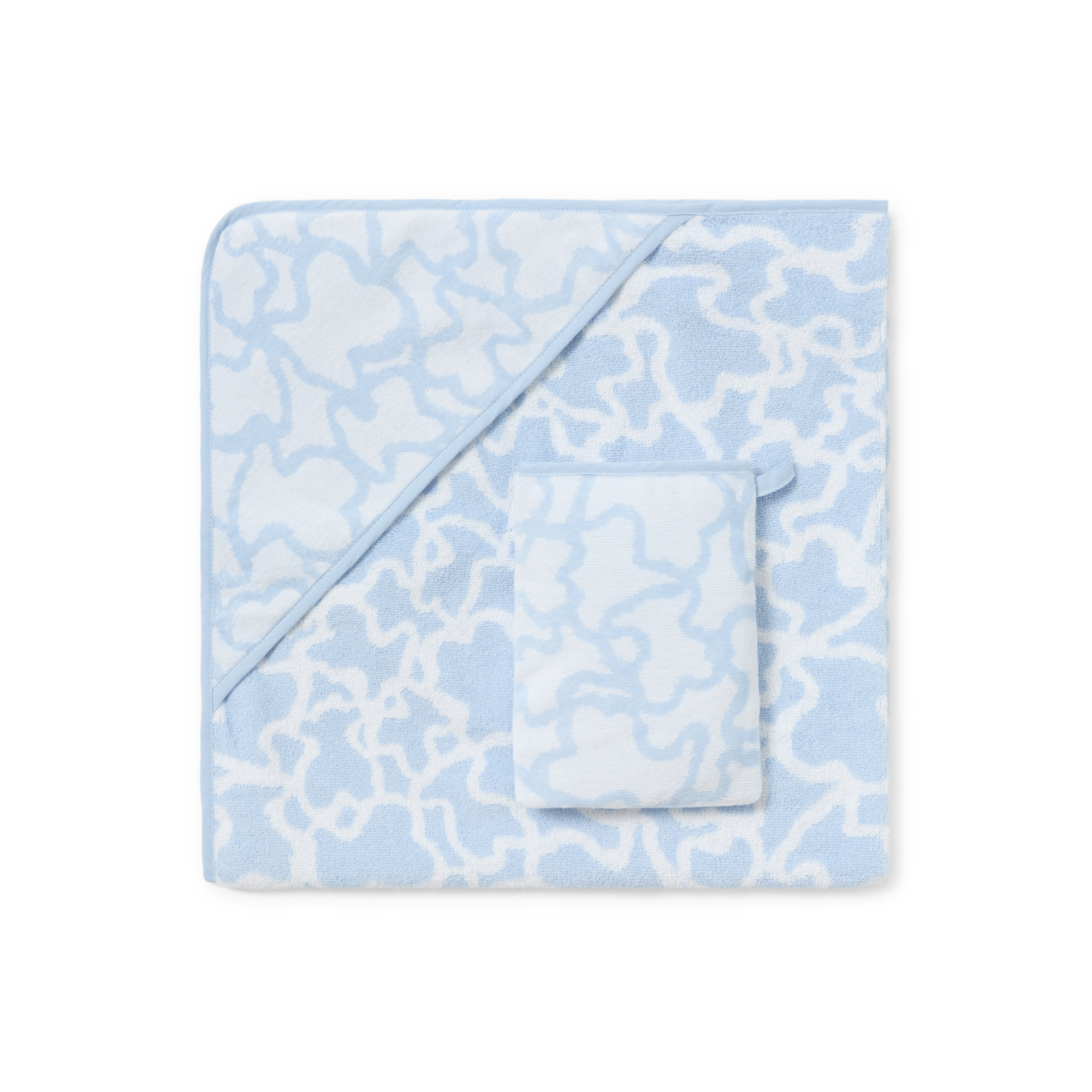 Capa de baño Kaos para bebés con Manopla Gris TOUS