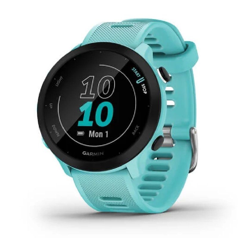 Smartwatch garmin forerunner 55/ notificaciones/ frecuencia cardíaca/ gps/ azul
