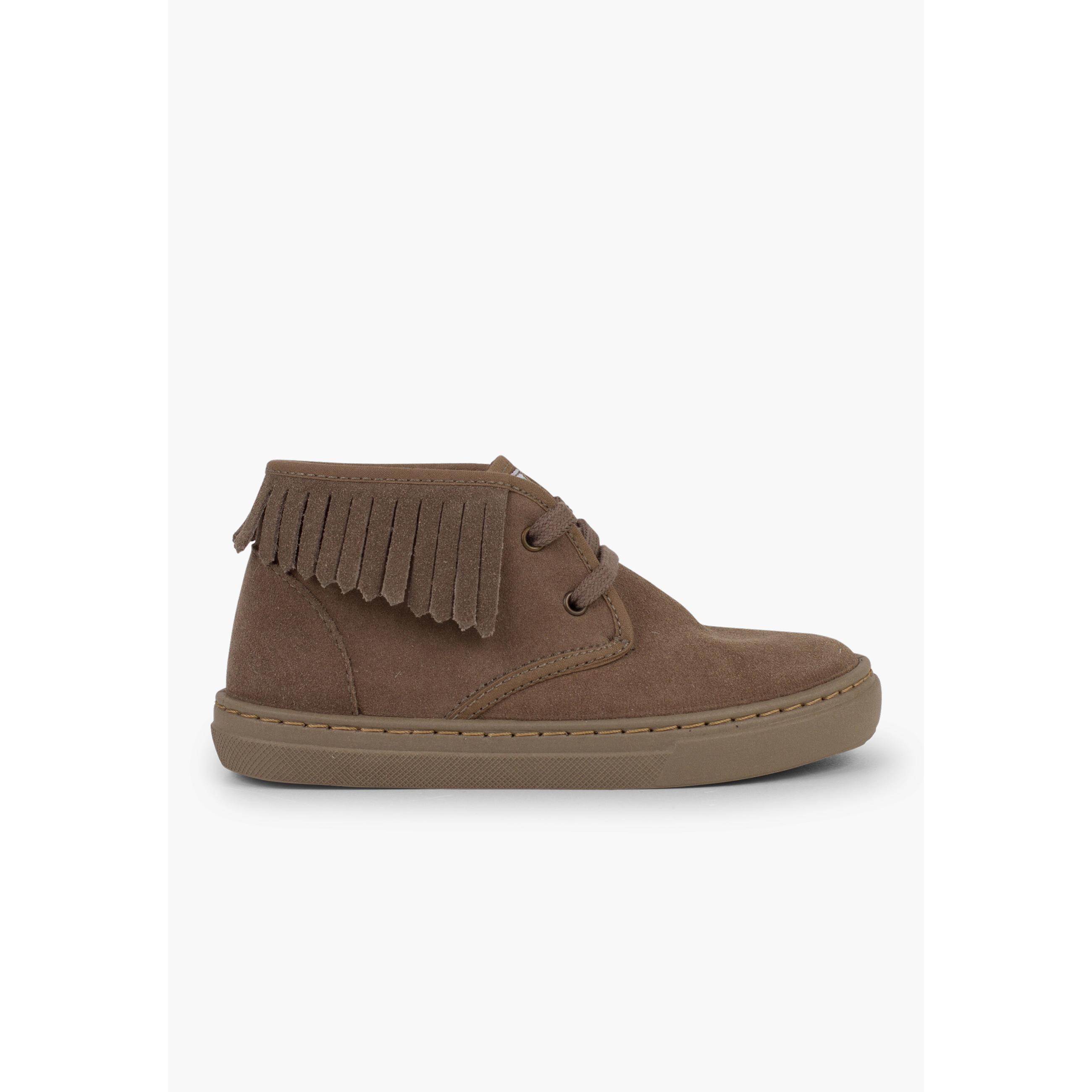 Pisamonas Zapatillas Altas Con Flecos Para Niños