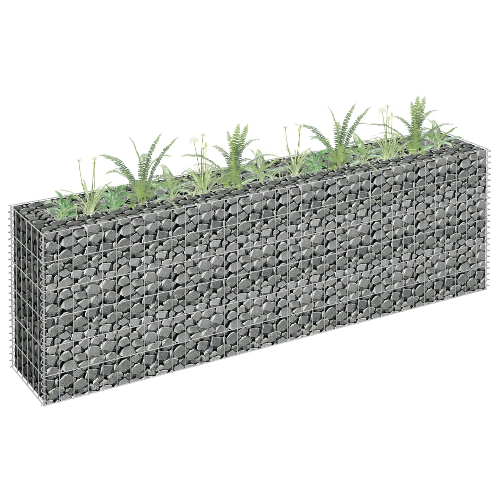 vidaXL Arriate de gaviones de acero galvanizado Dimensiones 90 x 30 x 10 cm,  90 x 30 x 30 cm,  180 x 30 x 60 cm y mas