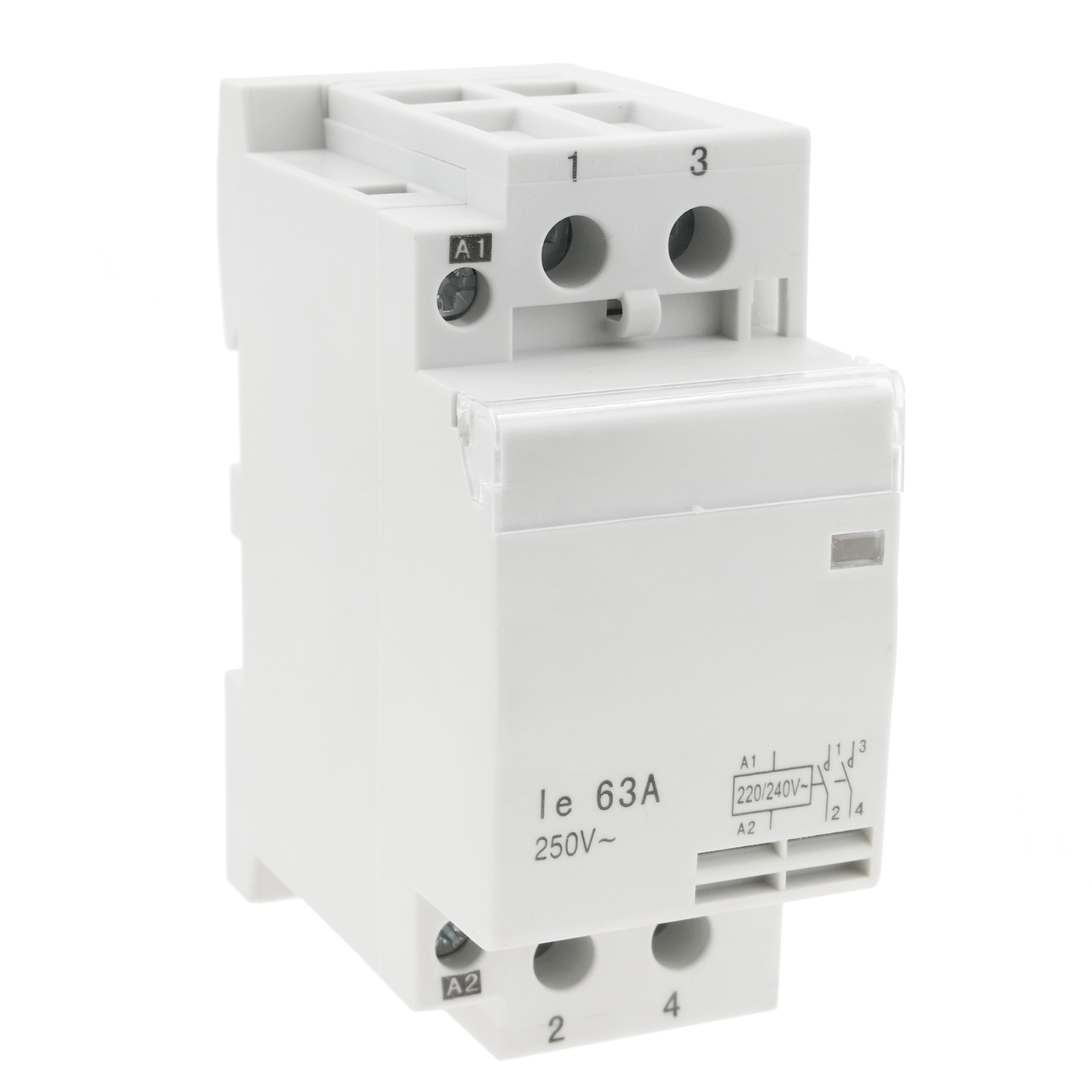 Interruptor contactor modular 2NO 63A - BeMatik