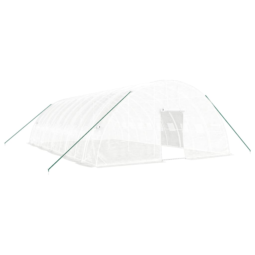 vidaXL Invernadero con estructura de acero blanco Multitalles