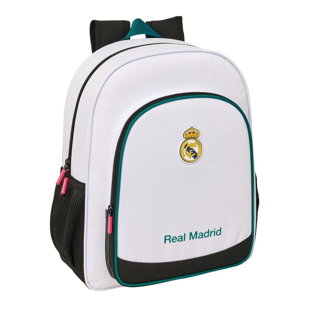 SAFTA  MOCHILA JUNIOR ADAPTABLE A CARRO REAL MADRID 1ª EQUIP. 26/ 2 REAL MADRID 1ª EQUIP. 26/ 27 12x32x38 Cms.